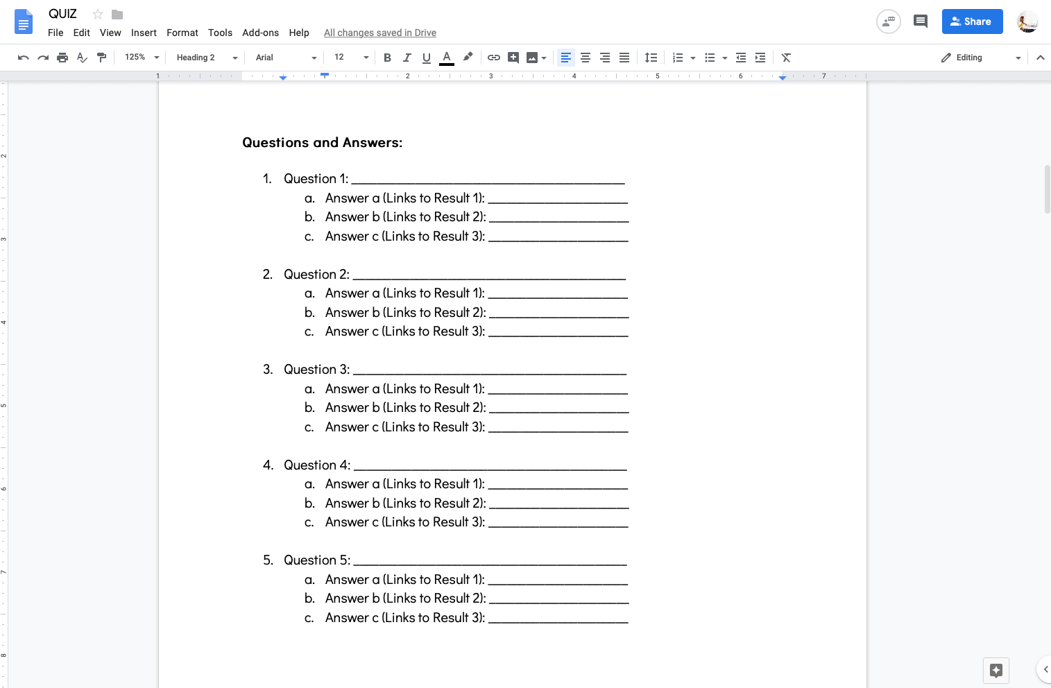 how to plan your first quiz 171 interact quiz templates